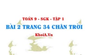 Bài 2 trang 34 Toán 9 Tập 1 Chân trời sáng tạo